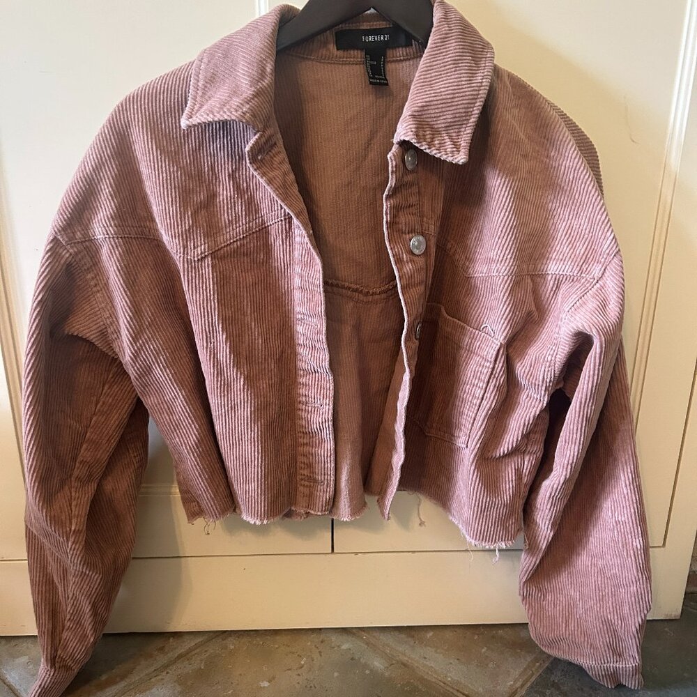 Forever 21 Cropped Suede Jacket